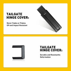 2x Upper Lower Tail Hinge gate Cover For Jeep Wrangler JK & Unlimited 2007-2018 6B93BC-57