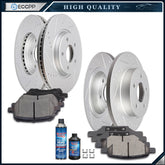 Ceramic Brake Pads And Rotors Front Rear For Chevrolet Cobalt Pontiac G6 Saturn KOEEP