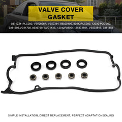 Engine Valve Cover Gasket Set w/Grommets for 01-05 Honda Civic 1.7L SOHC L4 EOA 6B93BC-57