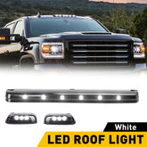 3PCS 12LEDs Running Top Roof Cab Lights For GMC Chevy 2500 3500 2007-2022 Smoked 6B93BC-57