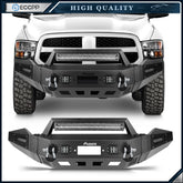 ECCPP Steel Front Bumper w/ Winch Plate & Fog Light For 2013-2018 Dodge Ram 1500 6B93BC-57