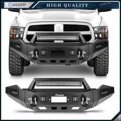 ECCPP Steel Front Bumper w/ Winch Plate & Fog Light For 2013-2018 Dodge Ram 1500 6B93BC-57