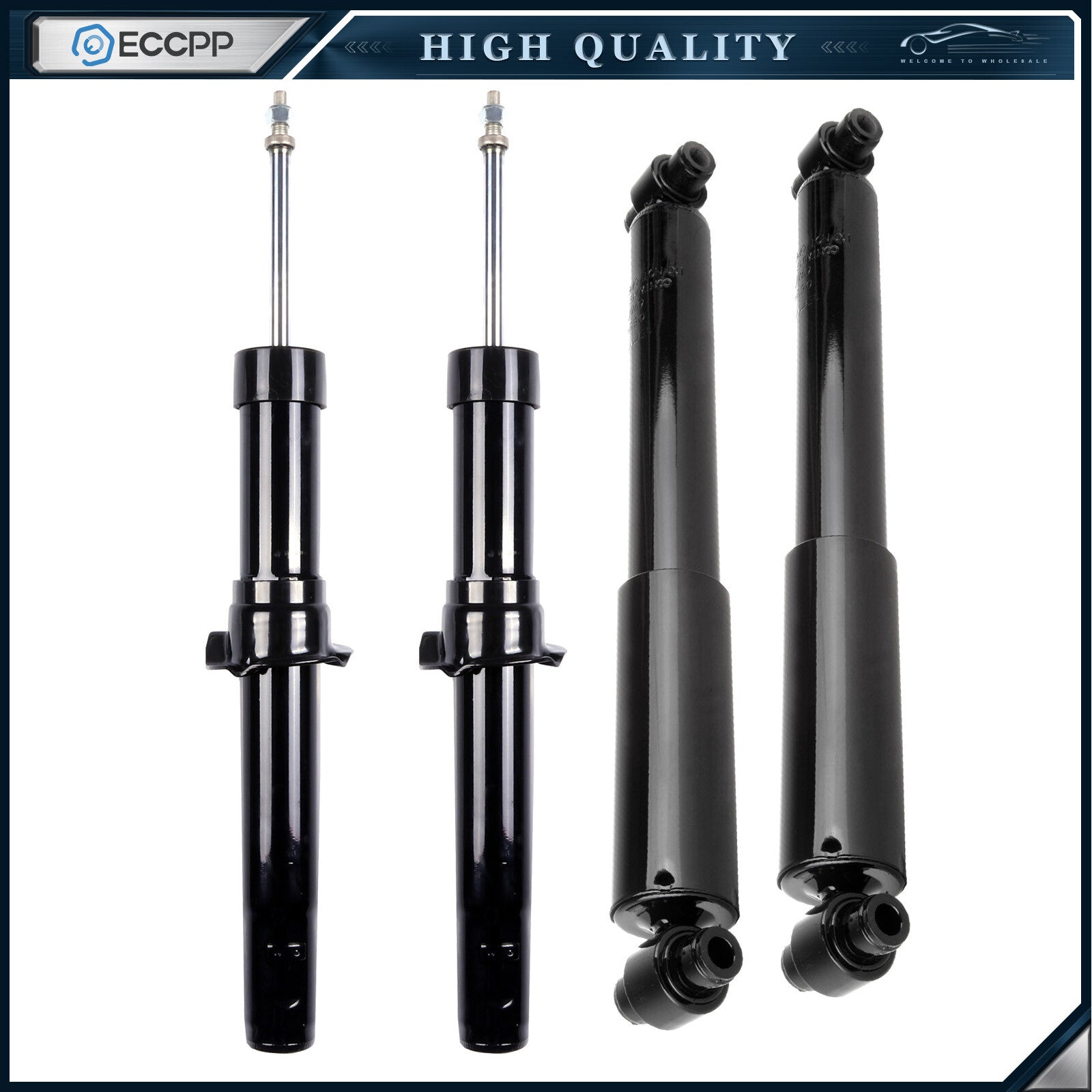 Front Rear Struts Shocks For 2010-2012 Ford Fusion FWD AWD Left Right ECCPP ECCPP