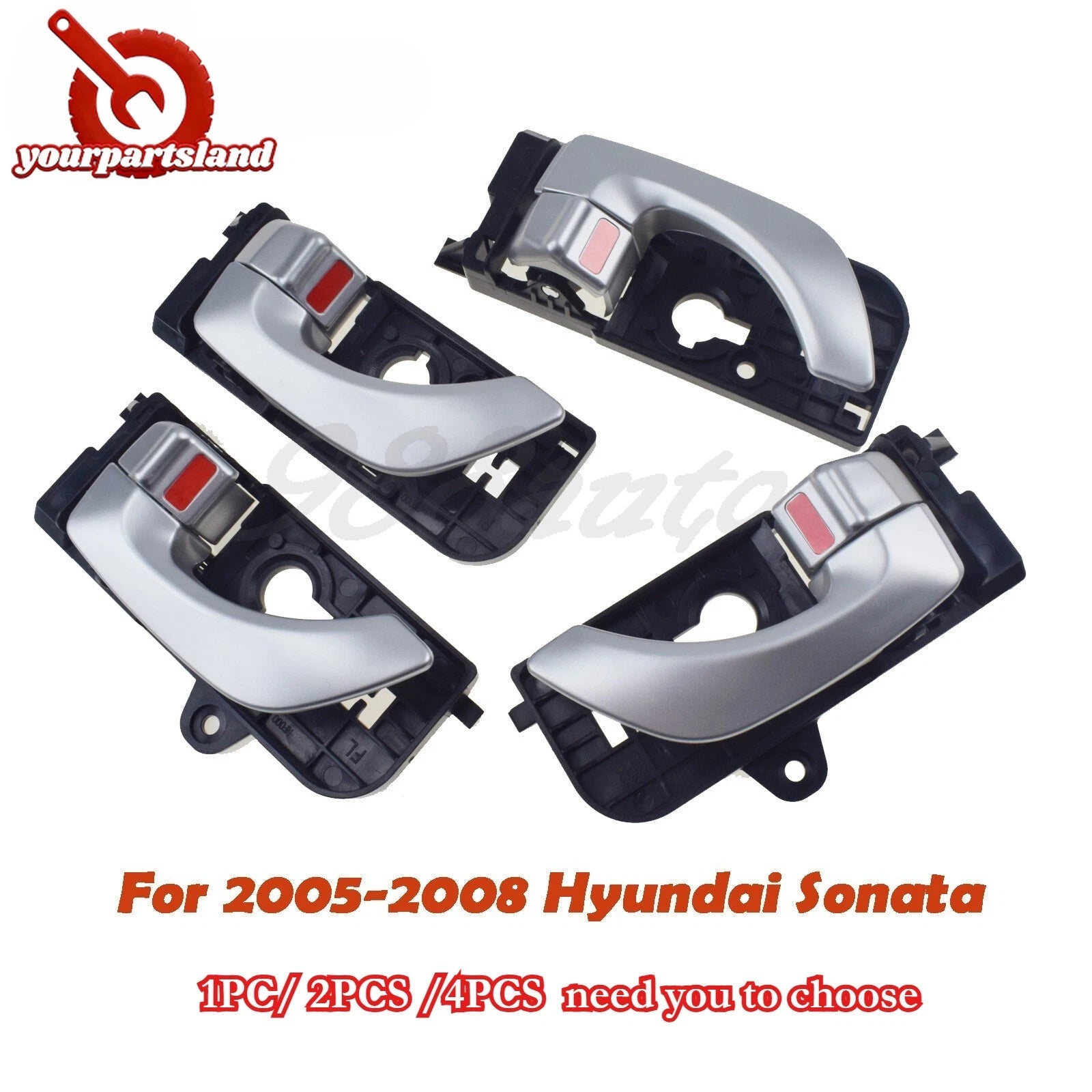 Inside Door Handle Front Rear Left Right For Hyundai Sonata 2005 2006 2007 2008 6B93BC-57