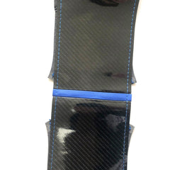 5D Carbon Fiber&Hole Leather Steering Wheel Hand Sewing Wrap Cover For VW Golf 6