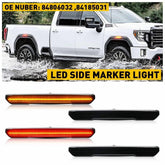 FOR 2020-24 GMC SIERRA 3500HD 2500 SMOKE LED SIDE SIGNAL MARKER LIGHT FRONT REAR 6B93BC-57