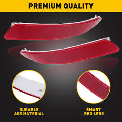 Rear Left Right Bumper Reflector Set for 2007-2013 BMW X5 3.0L 4.4L EOA 6B93BC-57
