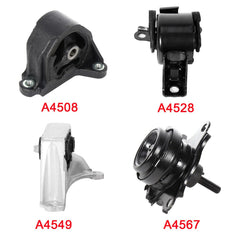 ECCPP 4Pcs Transmission Motor Mounts For 2002 2003 2004 2005 Honda Civic Si 2.0L 6B93BC-57