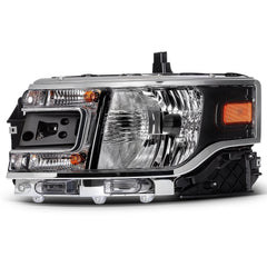 ECCPP Headlights Assembly For Ford Flex 3.5L 2013-2019 Pair Kit Black Amber 6B93BC-57