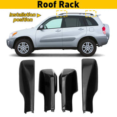 for Toyota RAV4 2001-2005 5-Door Black Top Roof Rack End Cover Shell Replace 4pc 6B93BC-57