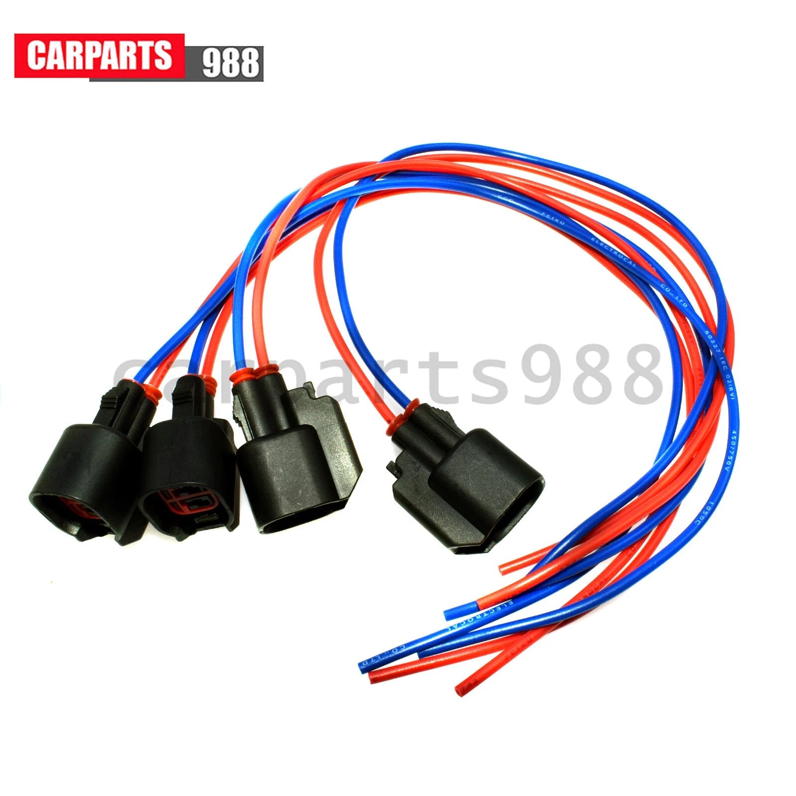 4x Fuel Injector Harness Connector Pigtail for S824 S-824 1P1344 WPT-1051 PT2160 6B93BC-57