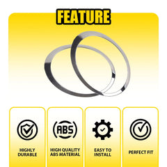For Mini Cooper R55 R56 2007-2015 R&L Chrome Headlight Trim Ring Bezel Cover EA 6B93BC-57