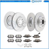 Front Rear Brake Rotors And Pads Kit For 2009 2010 Volkswagen Jetta 2009 Audi A3 6B93BC-57
