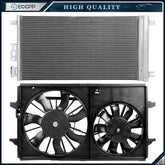 AC Condenser Cooling Fan Kit For 2004-2012 Chevrolet Malibu 2005-2010 Pontiac G6 6B93BC-57