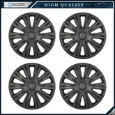 ECCPP 4 Pcs Wheel Covers Kit Black For R17 Tire Snap On Wheel Hub Caps 17 inch ECCPP
