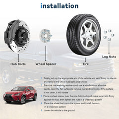 4 Pcs 1" 5x4.5 Hub Centric Wheel Spacers 12x1.5 For Toyota RAV4 Tacoma Scion tC 6B93BC-57