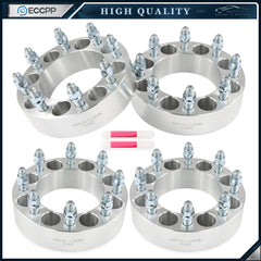 4 Pcs 2" 8x6.5 to 8x170 Wheel Adapters 9/16"x18 For Dodge Ram 2500 3500 to F-250 6B93BC-57