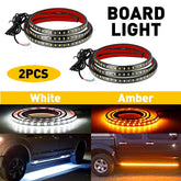 2X 60" LED Running Board Light Side Step Strip Bar White Amber Turn Signal Truck 6B93BC-57