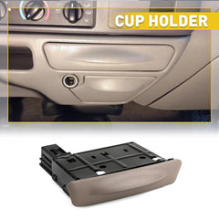Dash Cup Holder Parchment Tan For 99-04 Ford F-250 F-350 F-450 F-550 Super Duty 6B93BC-57