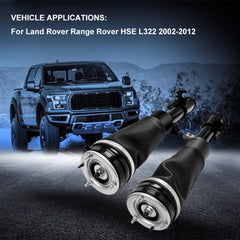 Front Pair Air Suspension Shocks For Land Rover Range Rover HSE L322 2002-2012 6B93BC-57