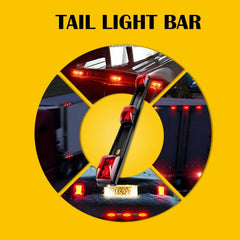 15 inch Sealed Truck& RV Trailer Light Bar 3 LED Third Brake Lights Strip Red 6B93BC-57