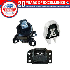 Motor &Torque Strut &Trans Mount 3PCS Set Fit 13-20 Ford Fusion 2.5L Automatic 6B93BC-57