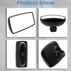 For 03-16 Freightliner Columbia M2 Main Mirror + Wide Angle Mirror Black Heated KOEEP
