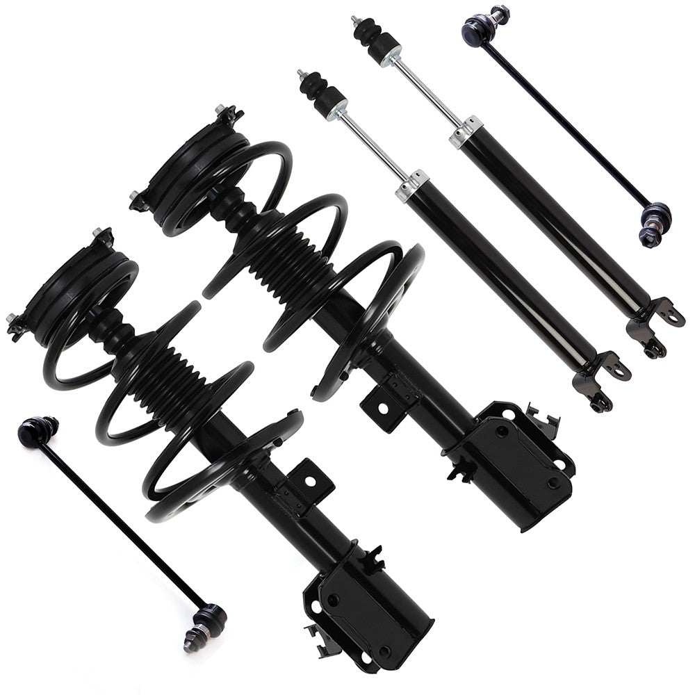 Front Struts Rear Shocks Sway Bars Kit For Nissan Altima 2013-2018 w/Coil Spring 6B93BC-57