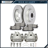 Front Brake Calipers Brake Rotors Brake Pads Set 8Pcs For 2007-2010 Lexus Es350 6B93BC-57