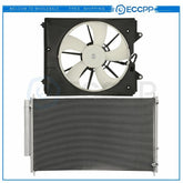 AC Condenser Cooling Fan Kit For 2011 2012 2013-2017 Honda Odyssey 6B93BC-57