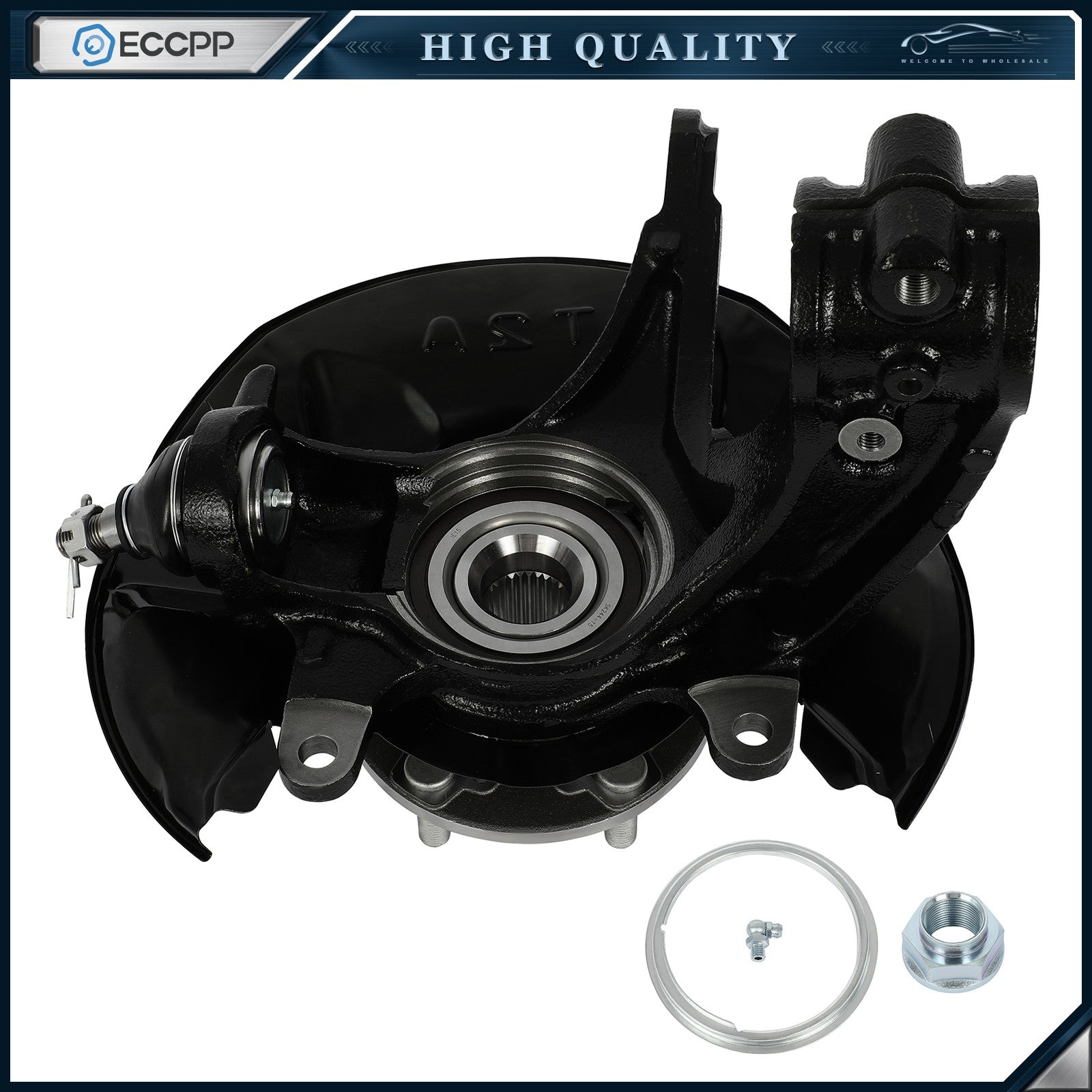 1Pc Wheel Hub Bearing Knuckle Assembly Front Left For Honda Accord 2013-2016 6B93BC-57
