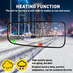 Lower Tow Mirror Glass Heated Driver Side For 2017-2022 FORD F250 F350 F450 F550 6B93BC-57