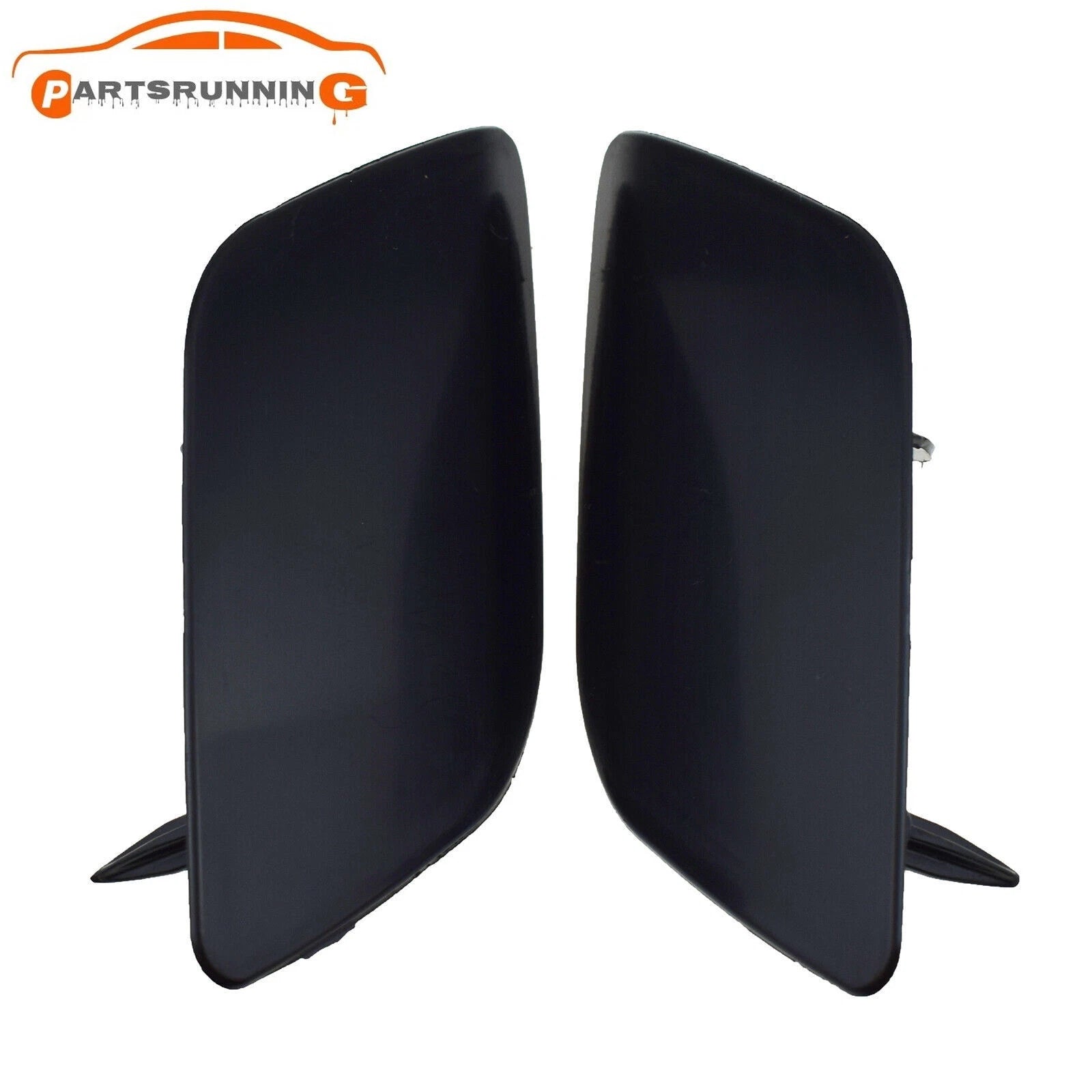 Pair Front Bumper Headlight Washer Spray Nozzle Cover Cap For Audi Q7 2010-2015 6B93BC-57