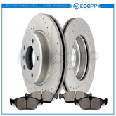 Front Ceramic Brake Pads And Rotors For 2001-2002 BMW Z3 2001-05 BMW 325i 325xi
