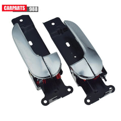 Pair Front Inside Door Handle Chrome For 02-05 Kia Sedona 0K53B59330 0K53B58330 6B93BC-57