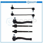 6pcs Front Tie Rod Ends Sway Bars For Chevrolet Aveo Aveo5 Pontiac G3 Wave 6B93BC-57