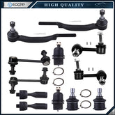12pcs For 2002-2003 GMC Chevrolet Complete Front Rear Tie Rod End Sway Bar Links 6B93BC-57