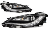 ECCPP LED Headlights Assembly For Chrysler 200 2.4L 3.6L 2015-2017 Pair Black 6B93BC-57