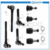 8pcs For 1997 1998 1999 Dodge Ram 1500 2WD / RWD Front Tie Rod Ends Ball Joint 6B93BC-57