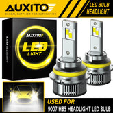 AUXITO 9007 LED Headlight Bulbs Kit 6500K White High Low Beam Light Bulb 24000LM AUXITO