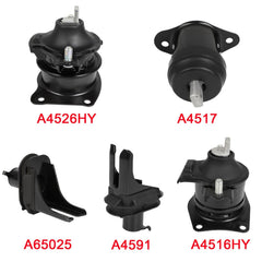 ECCPP 5Pcs Engine Motor Mount Fits Acura TSX 2004-2008 2.4L A4591 A4516HY AT MT 6B93BC-57