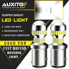 2X 157 2057 2357 LED Turn Signal DRL Parking Light Bulbs 6000K Xenon White 54H 6B93BC-57