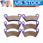 3 Pairs Brake Pads Front And Rear For Polaris 2x4 Ranger 500 06-09 Carbon Fiber 6B93BC-57