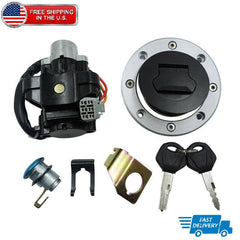 Ignition Switch Fuel Gas Tank Cap Lock Key Set Fit Suzuki GSXR600 750 1000 DL650
