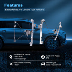 For 2007-08 Cadillac Escalade Front Left Right Power Window Regulator With Motor