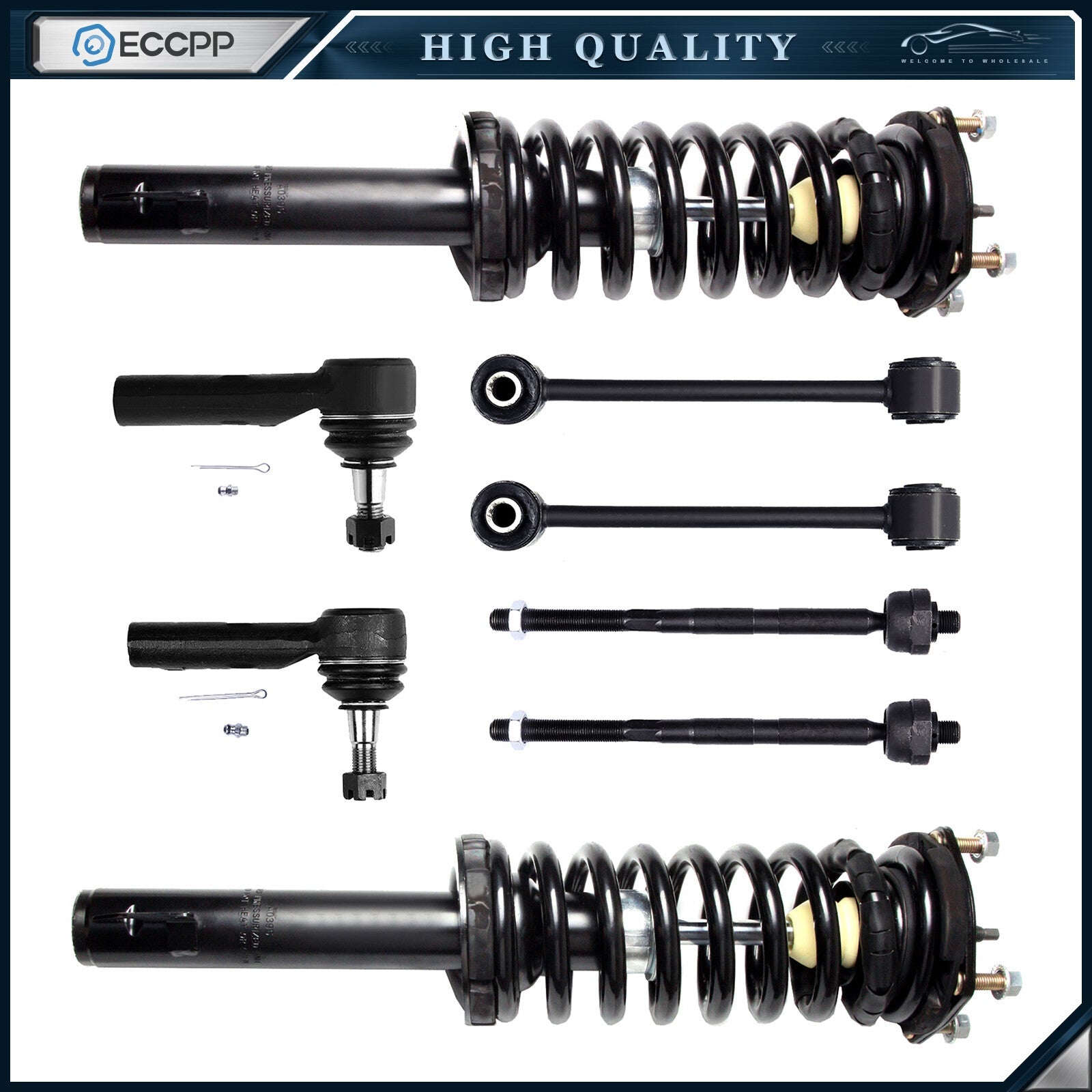 For 06-10 Jeep Commander Grand Cherokee Front Complete Struts & Suspension kit 6B93BC-57