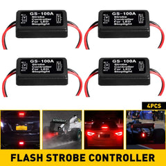 4 PCS Flash Strobe Controller Box Flasher Module for LED Brake Tail Stop Light 6B93BC-57