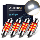 4pcs 36MM LED Light Car Bulb Lamp For Interior Dome Map Set Inside 6000K White A 6B93BC-57