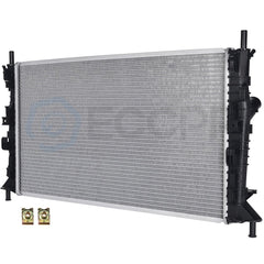 Aluminum Radiator & Condenser Cooling Kit For 04 05 2006 2007 2008 2009 Mazda 3