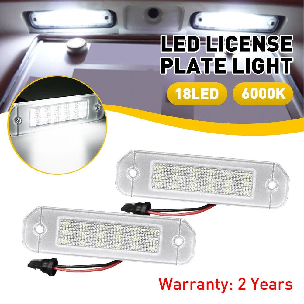 2X License Plate LED Lights Lamps Assembly For Civic 92-95 Hatchback 96-00 Coupe 6B93BC-57